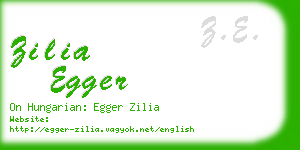 zilia egger business card